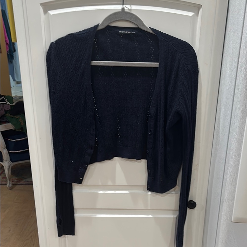 Brandy Melville  Dark Blue Women's Cardigan small